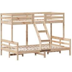 Natural Bunk Beds vidaXL 3207161 Bunk Bed 120 x 200cm