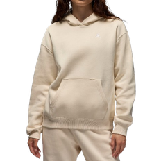 Nike Jordan Brooklyn Fleece Pullover Hoodie Women's - Legend Light Brown/White