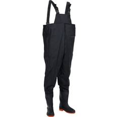 vidaXL Waterproof Hunting Fishing Wader 38 Black