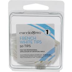 White False Nails Cuccio Pro French Manicure White Tips - Women