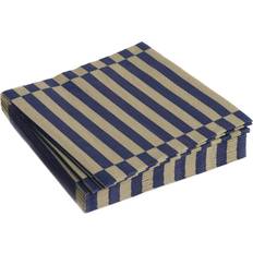 Blåa Pappersservetter Hay Pattern Napkins Set of 20 33x33 cm