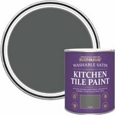Paint Rust-Oleum Ro Kitchen Tile Paint Graphite Satin 750Ml Grey