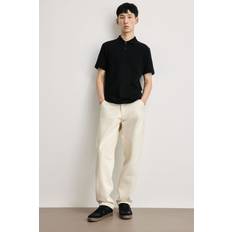 H&M Herre Polotrøjer H&M Sort Poloshirt piqué Regular Fit