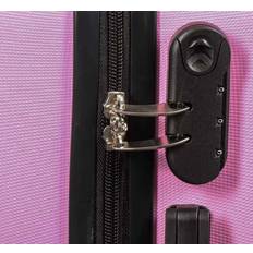 Lyserød kuffert Borg Living Hardcase Str. Medium Diamant Lyserød Smart Rejsekuffert