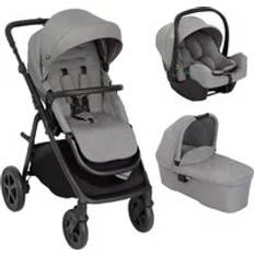 Prams Pushchairs Graco Near2Me DLX Trio Travel System - Ash (Travel system)