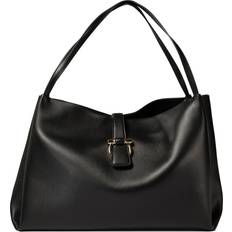 Ferragamo Gancini Tote Uld Taske Uld - Sort