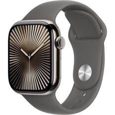 Apple watch series 10 42mm gps Apple Watch Series 10, Titanium, 42mm, GPS + Cellular, Sport Band Natural