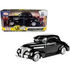 Scale Models & Model Kits Motormax 1939 Chevrolet Coupe Lowrider Black 'Get Low' Series 1/24 Diecast Model Car by Motormax