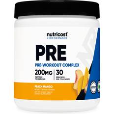 Mango Amino Acids Nutricost Pre-Workout Complex Powder 30 Servings Peach Mango