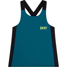 DKNY Træningstop Petroleumsblå/Sort DKNY år 164 T-Shirt