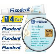 Dental Fixatives Fixodent Pure Strength Denture Adhesive Cream - 2.4 oz