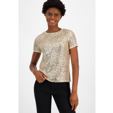 Anne Klein T-shirts Anne Klein Women's Sequined T-Shirt Luxe Champ