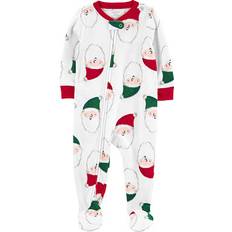 Polyester Nightwear Carter's Carter's Baby 1-Piece Santa Fleece Footed Pajamas Print 969 18 months