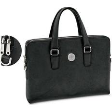 Top Handle Briefcases Jardine Women's Black Robert Morris Colonials Leather Briefcase