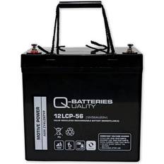 Q-Batteries Q-Batteries 12LCP-56 12V 56Ah deep cycle AGM batteri Forbrugsbatteri