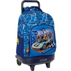 Zipper School Bags Hot Wheels Skolerygsæk med Hjul Sonny Marineblå 33 x 45 x 22 cm