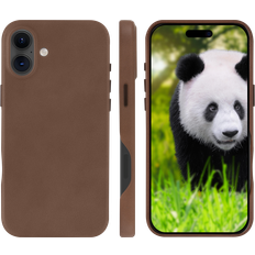 Apple iPhone 16 Plus Covers med kortholder dbramante1928 Lynge MagSafe Dark Tan