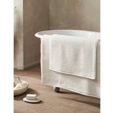 Bathroom Accessories The White Company Narrow-rib Cotton Bathmat 60 cm X