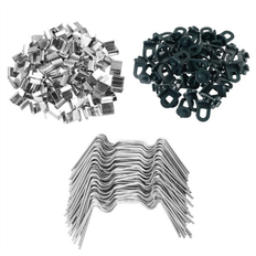 Torribaly Greenhouse Accessories 50 Pack Glass Clips Small Greenhouse Buckles