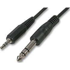 Cables Pro Signal Pro Signal 3.5mm To 6.35mm Stereo Jack Plug To Plug Lead 500mm Black