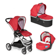 Tutti Bambini Arlo Chrome Travel System - Poppy