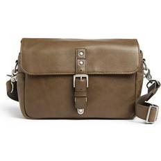 ONA Pebbled Bowery Lens Camera Bag Premium Leather Shoulder Strap Case Olive Brown