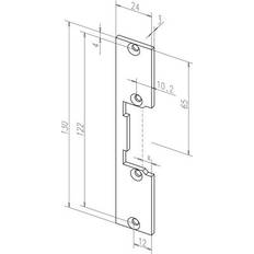 Assa Abloy Lucchetti Assa Abloy 096 VA Flachschließbl.096 VA