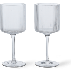 Copa de Vino Blanco Copas de Vino Ferm Living Ripple 26 cl Clear White Wine Glass