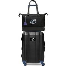 Single Wheel Suitcase Sets Mojo Tampa Bay Lightning Laptop Tote Bag and Luggage Set