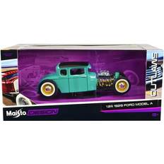 Scale Models & Model Kits Maisto 1929 Ford Model A Green with Black Top 'Outlaws' Series 1/24 Diecast Model Car