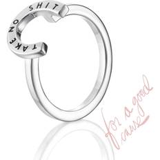 Efva Attling Little Take No Shit Ring Silver 15.50 mm