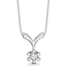 Aagaard kt hvidguld Eternity grab vedhæng med x 0,90 ct Diamanter
