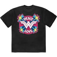unisex t-shirt: wonder woman peace & love large