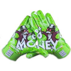 L Gloves Battle Youth Money Man 2.0 Football Receiver Gloves, Large, Neon Green