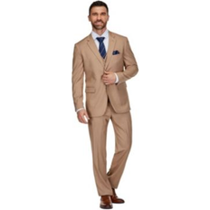 Elastane/Lycra/Spandex Suits Braveman Classic Fit 3-Piece Suit in Tan 52Regular 52Regular