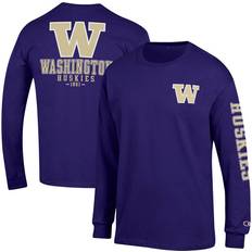 Champion Men's Purple Washington Huskies Team Stack Long Sleeve T-shirt Purple