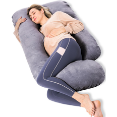 Momcozy Pregnancy & Nursing Pillows Momcozy Pregnancy Pillow, 57'' Maternity Pillow for Sleeping Gray Standard