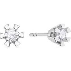 Aagaard Hvidguld Øreringe Aagaard Diamant ørestikker karat hvidguld, brillanter 2X0,05CT WPI
