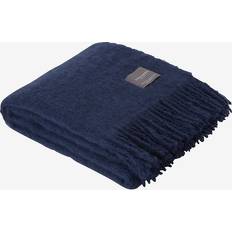 Mohair Pläd Denim Dark