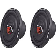 Boat & Car Speakers Rockville W10T4-S2 10" Shallow Mount 2400 Watt 2-Ohm Car Audio Subwoofers