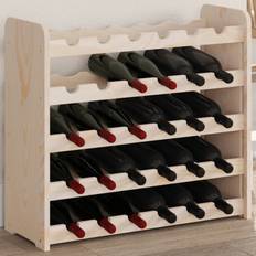 Wine Racks vidaXL 67.5 x 25 x 60 cm Solid Wood Pine Wine Rack