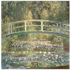 Neliö Kehystetty taide Claude Monet Waterlilies And Japanese Bridge Print Framed Art 30x30cm