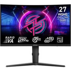 Monitors MSI 27" Quad HD 240Hz Adaptive Sync Curved Gaming Monitor