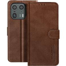 Avizar case for motorola edge 50 ultra wallet video holder, brown