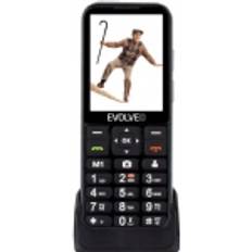 Mobiltelefoner Evolveo EasyPhone LT Mobiltelefon Til Seniorer Med Ladestander Sort