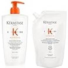 Kérastase Nutritive Bain Satin Riche Nachfüllset 500 ml Pumpflasche und Nachfüllpackung