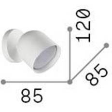 Vägglampa Dodo Mässingsfärgad 8.5 cm