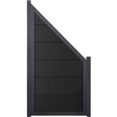 Lattenzaun GroJa Sichtschutzzaun Anschluss 90x180/90 cm Rahmen Anthrazit