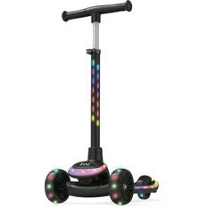Zinc Sunshine Light Up 3 Wheel Scooter Black