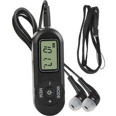 Radios Deago Personal FM Pocket Radio Portable Mini Digital Tuning Walkman with Earphone LCD Display